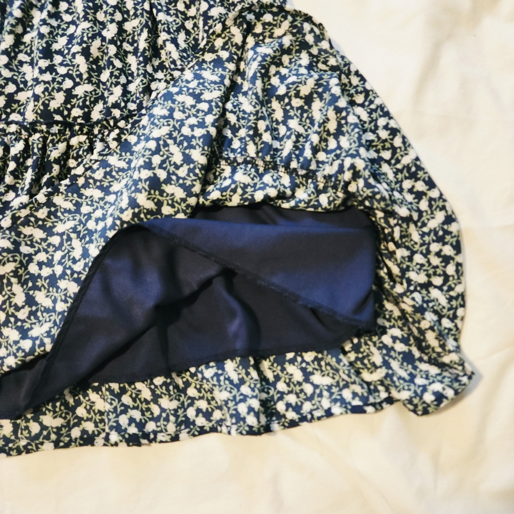 Altar'd State Navy & WhiteFloral Print Women's Dress - Medium NWT - Picture 8 of 10